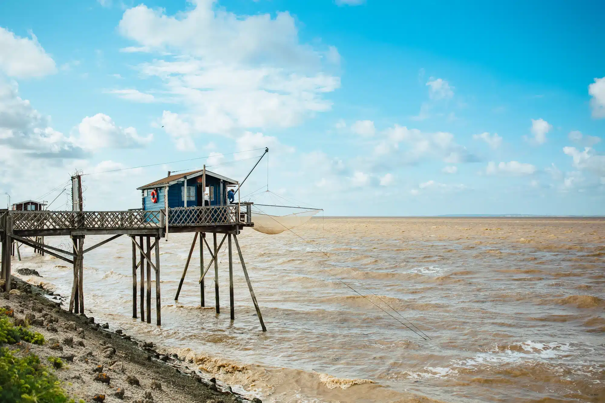 turismo cabaña de pesca gironde