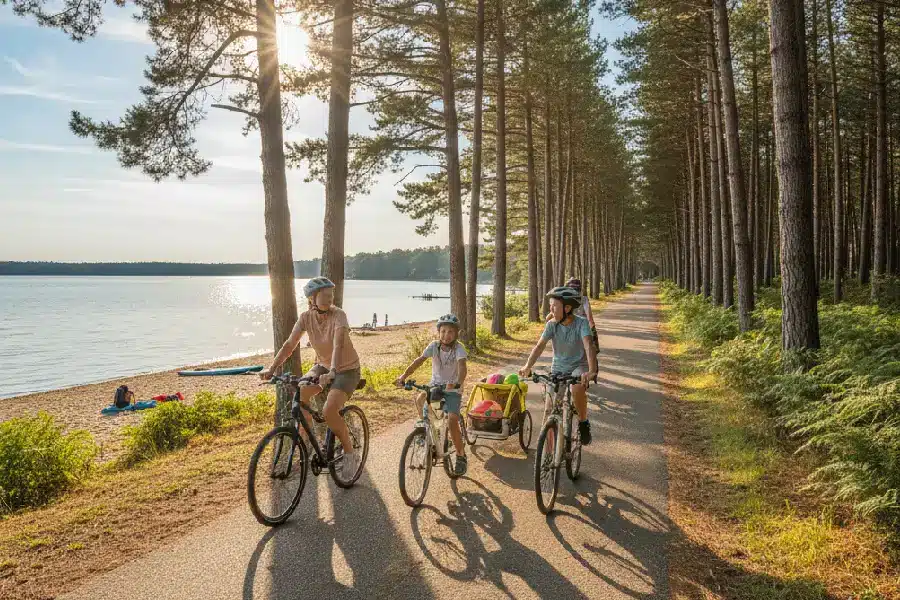 Tour du lac d’Hourtin en vélo